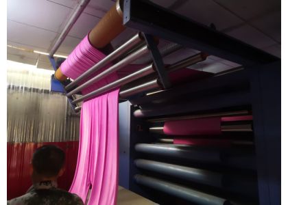 Microfiber cloth sanded machine is used on process of microfiber fabric such as weft with hair, warp with hair, waffle with hair cloth sanding