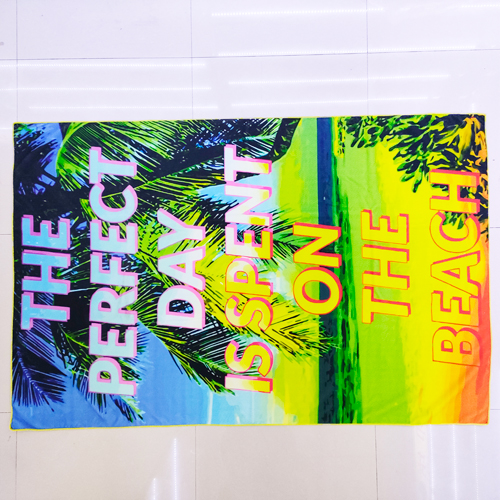 China factory customized microfiber printed beach towel-1