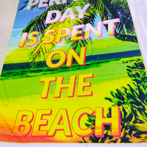 China factory customized microfiber printed beach towel-2