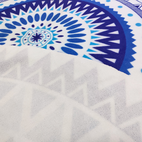 Round  shape microfiber beach towel-2